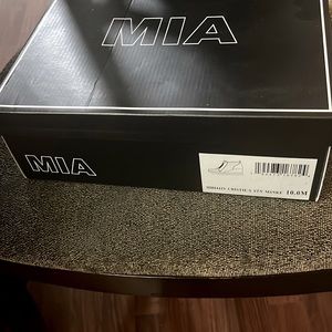 Brand New MIA short Wedge Boots Faux Snake skin